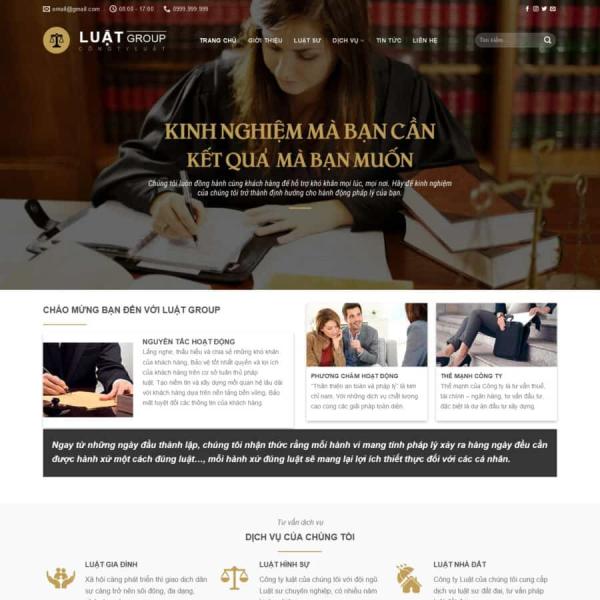 Theme WordPress văn phòng luật sư 2