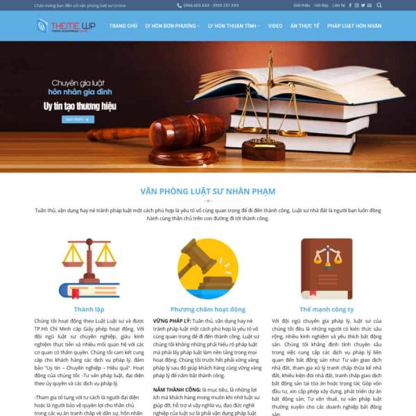 Theme WordPress văn phòng luật sư 3
