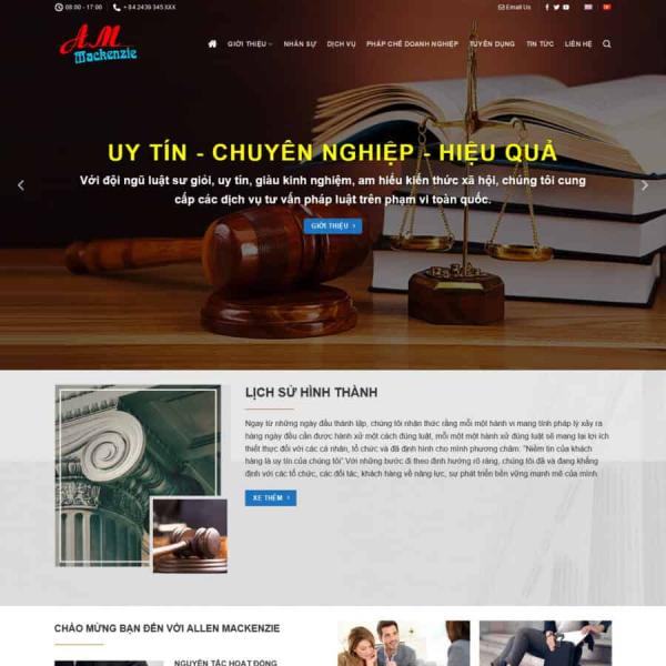 Theme WordPress luật sư 4