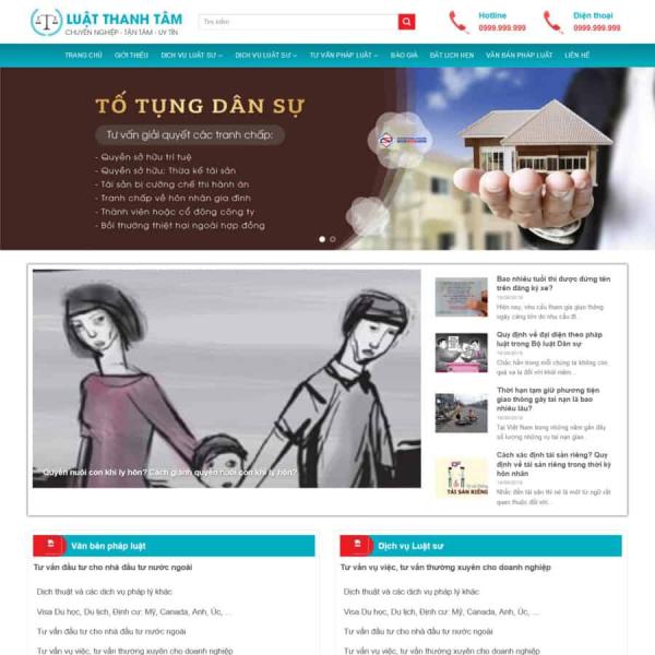 Theme WordPress văn phòng luật sư