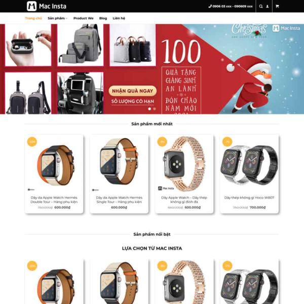 Theme WordPress mac shop