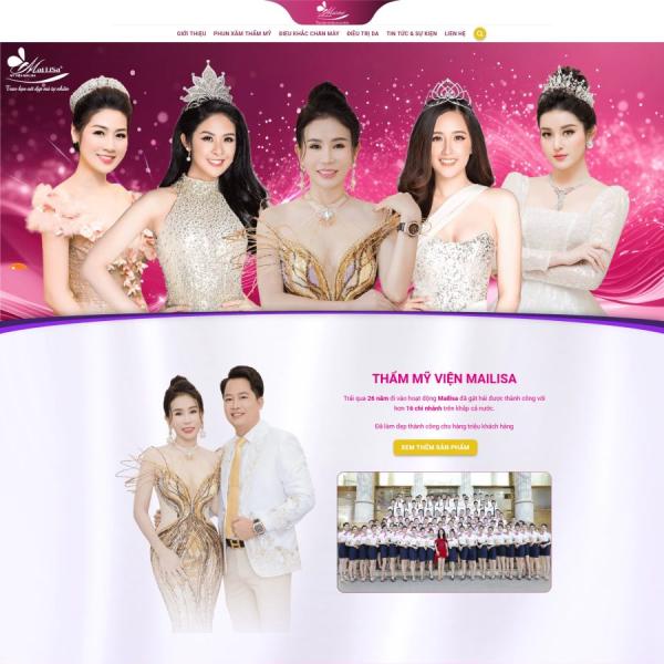 Theme WordPress thẩm mỹ viện giống mailisa