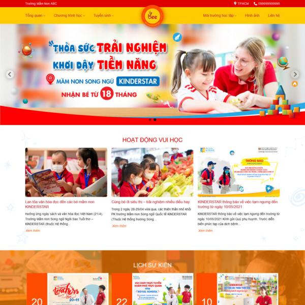 Theme WordPress trường mầm non 1