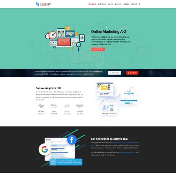Theme WordPress công ty maketing SEO Google
