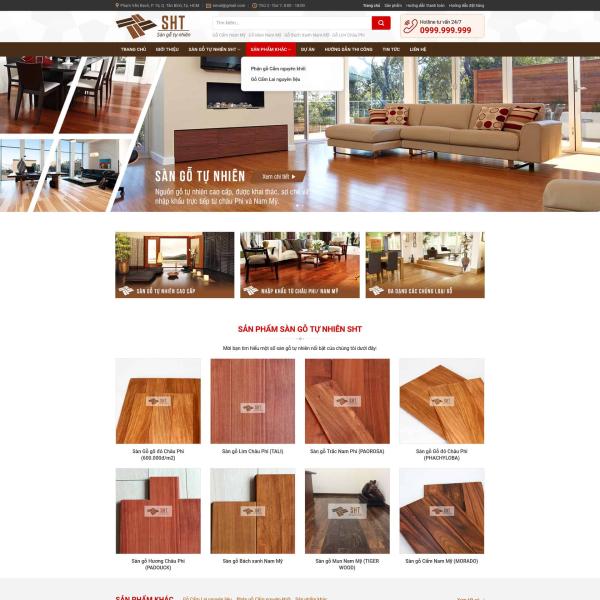 Theme WordPress sàn gổ cao cấp