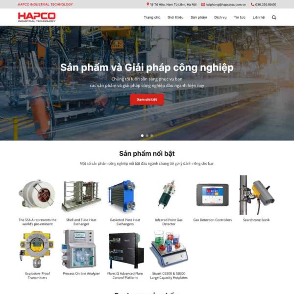 Theme WordPress máy công nghiệp