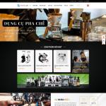 Theme WordPress bán máy pha chế cafe