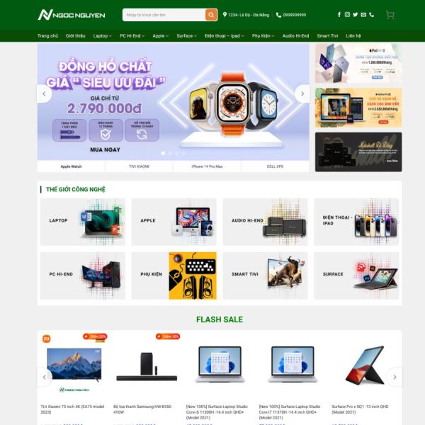 Theme WordPress máy tính 10 giống ngocnguyen.vn