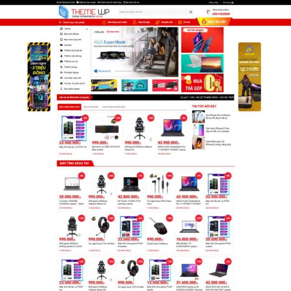 Theme WordPress bán máy tính 2