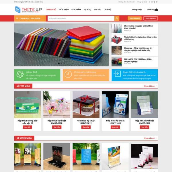 Theme WordPress shop mica