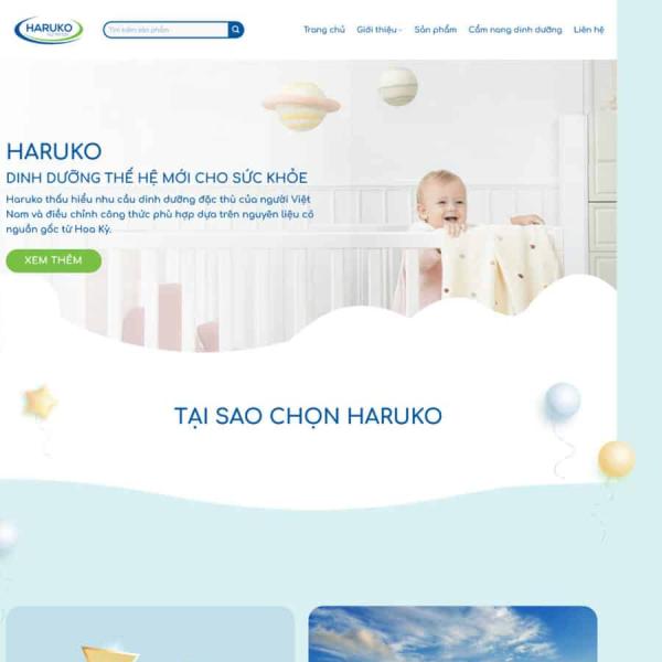 Theme WordPress bán sữa 2
