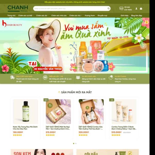 Theme WordPress bán mỹ phẩm 12