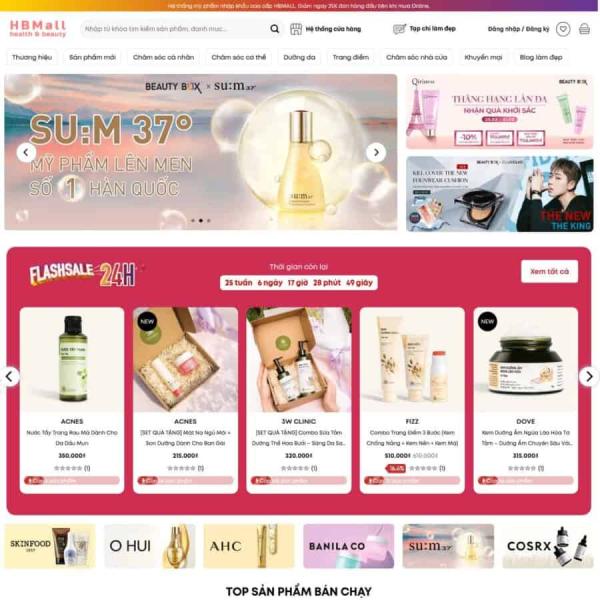 Theme WordPress mỹ phẩm 11
