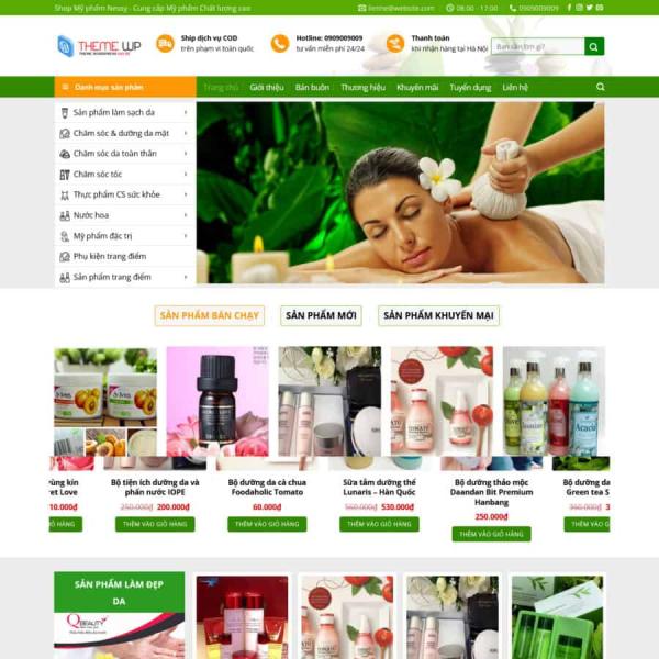 Theme WordPress shop mỹ phẩm 3
