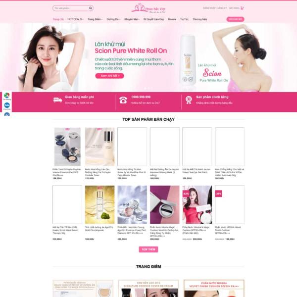 Theme WordPress mỹ phẩm 5