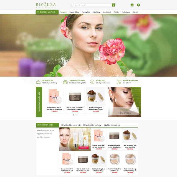 Theme WordPress mỹ phẩm 7