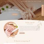 Theme WordPress dịch vụ nail và phụ kiện