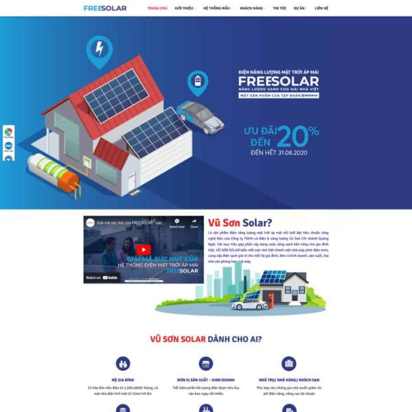 Theme WordPress điện năng lượng mặt trời