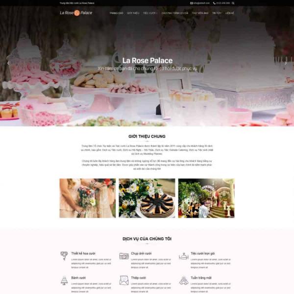 Theme WordPress nhà hàng tiệc cưới