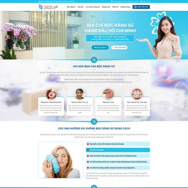 Theme WordPress phòng khám nha khoa 2