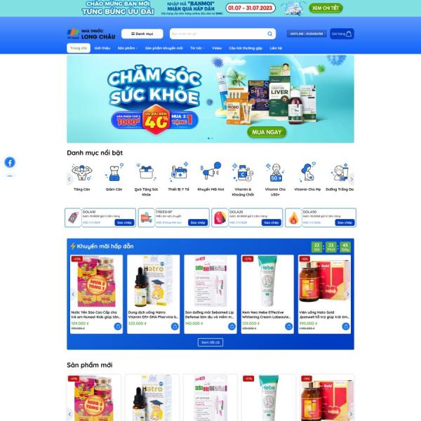 Theme WordPress nhà thuốc 5