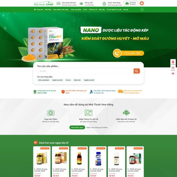 Theme WordPress nhà thuốc 6