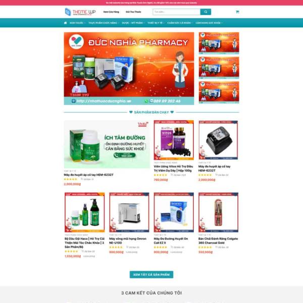 Theme WordPress nhà thuốc 01