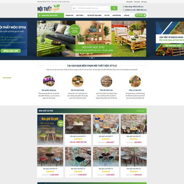 Theme WordPress nội thất đẹp