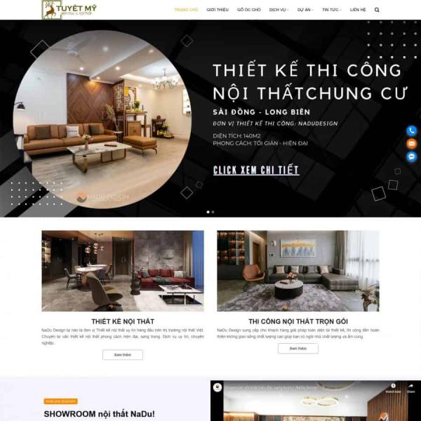 Theme WordPress nội thất 02 chuẩn SEO