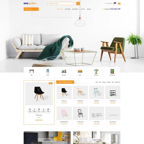 Theme WordPress bán hàng nội thất 53