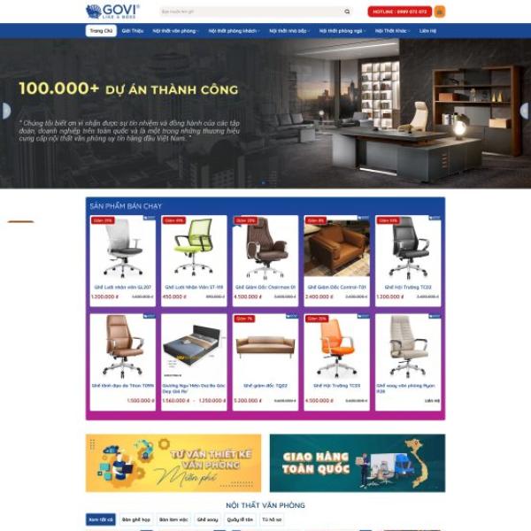 Theme WordPress bán nội thất 56