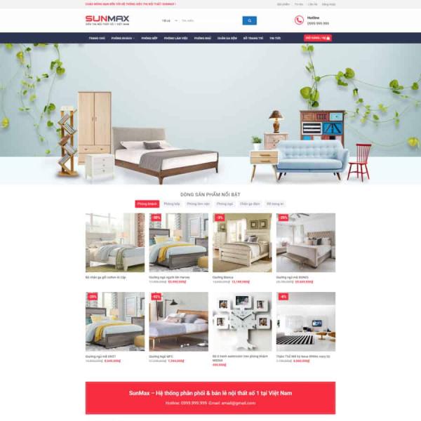 Theme WordPress bán nội thất 8
