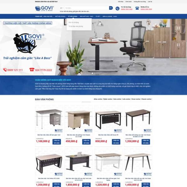 Theme WordPress nội thất gổ