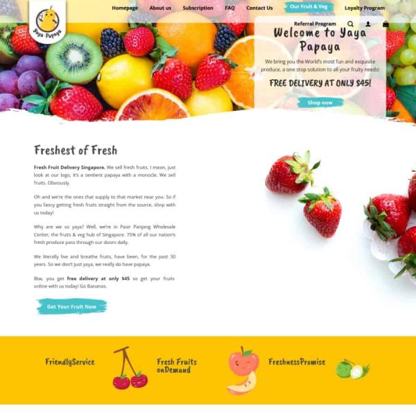 Theme WordPress nong sản trái cây