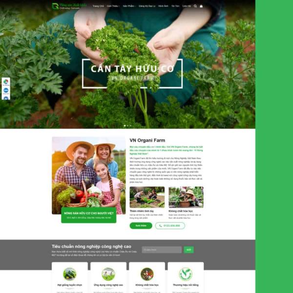 Theme WordPress bán nông sản 2