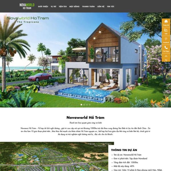 Theme WordPress BĐS novaland