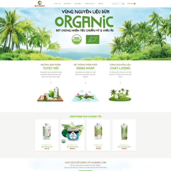 Theme WordPress nước dừa