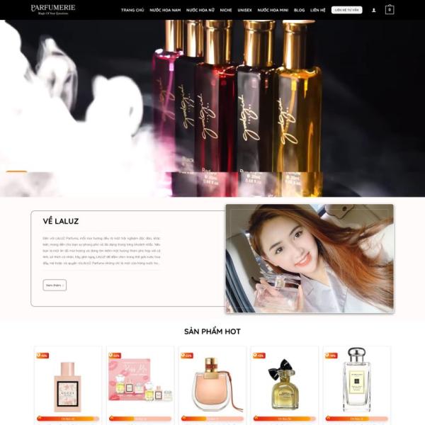Theme WordPress shop bán nước hoa