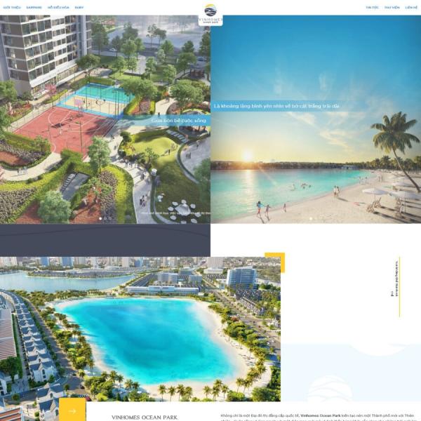 Theme WordPress BĐS oceanpark