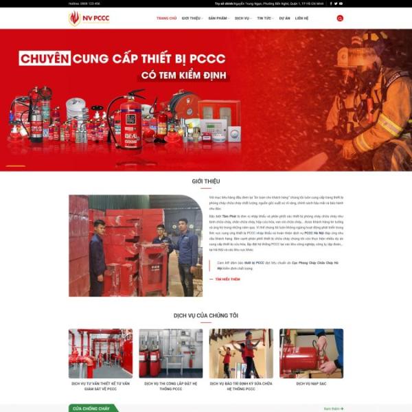 Theme WordPress bán thiết bị phòng cháy chữa cháy