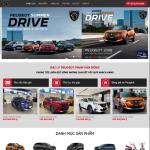 Theme WordPress bán xe peugeot