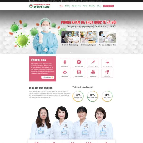 Theme WordPress phòng khám đa khoa 4