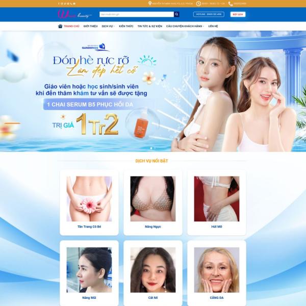 Theme WordPress thẩm mỹ viện phòng khám 6
