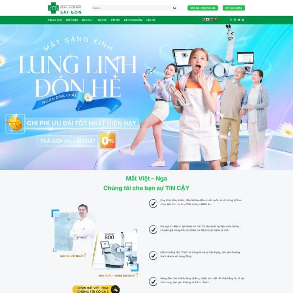 Theme WordPress phòng khám mắt