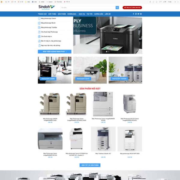 Theme WordPress công ty photocopy