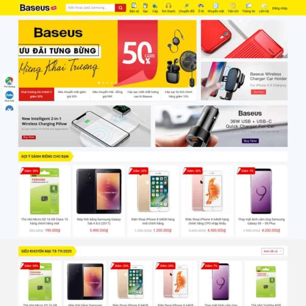 Theme WordPress bán phụ kiện điện thoại