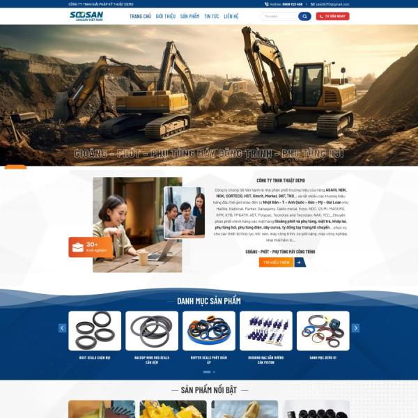 Theme WordPress bán phụ tùng xe cơ giới