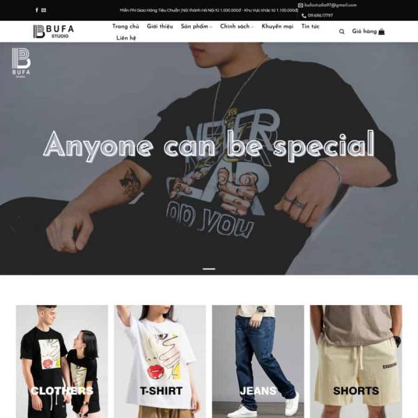 Theme WordPress bán quần áo