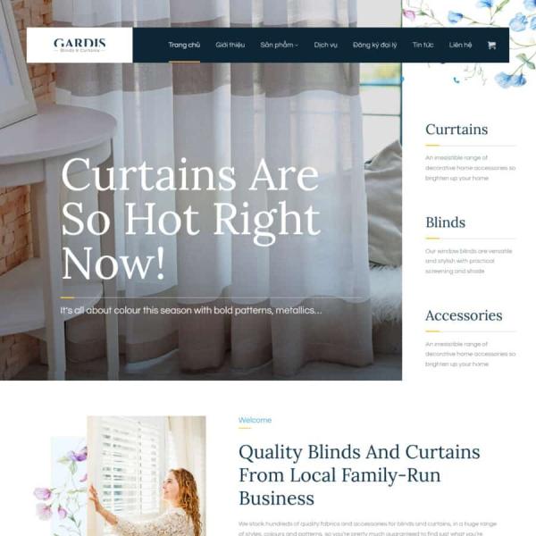 Theme WordPress bán rèm cửa