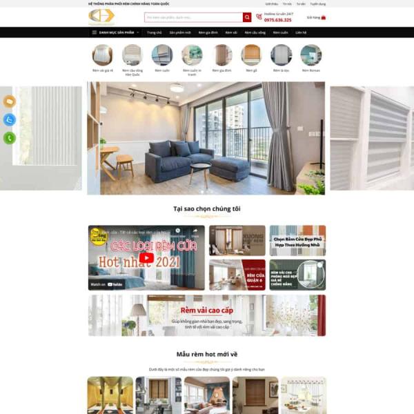 Theme WordPress shop bán mành rèm đẹp